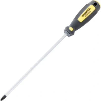 Image of Yamoto Tri line Pozi Screwdriver, No.2 Tip, 200mm Blade