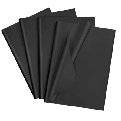 Image of 50 Sheets Acid Free Tissue Paper Lignin Black Unbuffered for Storing Packaging Craft Gift Artwork Crafts Wrapping Shipping (35x50 cm)
