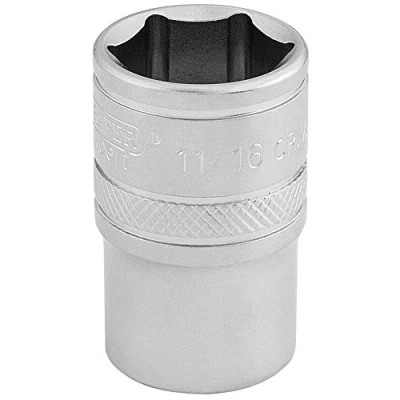 Image of Draper 6 Point Imperial Socket, 1/2&quot; Sq. Dr., 11/16&quot;
