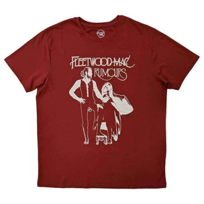 Image of Fleetwood Mac T Shirt Rumours Band Logo Official Unisex Red L