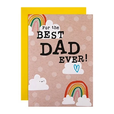 Image of Hallmark Fathers Day Card for Dad Fold out and Colour in Banner Design