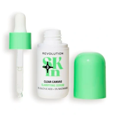 Image of Revolution SKin, Clear Canvas Clarifying Serum, Face Serum With Niacinamide &amp; Salicylic Acid, Helps Blemishes, Vegan Cruelty Free, 30ml