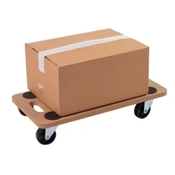 Image of Wooden Dolly; 580 x 290 110; Swivel Castors; MDF; 150kg; Wood