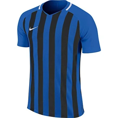 Image of Nike Men Striped Division III Short Sleeve Top Pine Green/Black/White/White, 2X Large