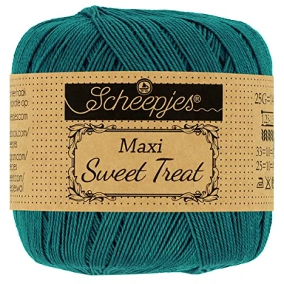 Image of Scheepjes Maxi Sweet Treat 401 Dark Teal Yarn 1x25g