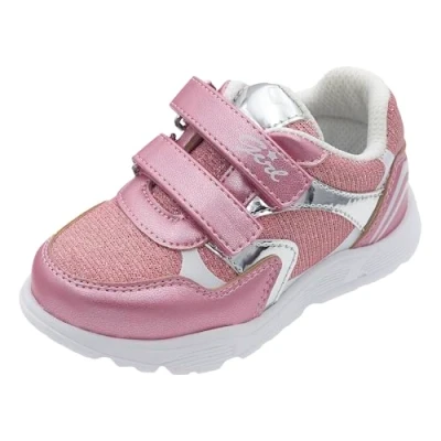 Image of Chicco Girl&#039;s Sneaker Con Doppio Velcro Crib Shoe, Pink 1, 30 EU
