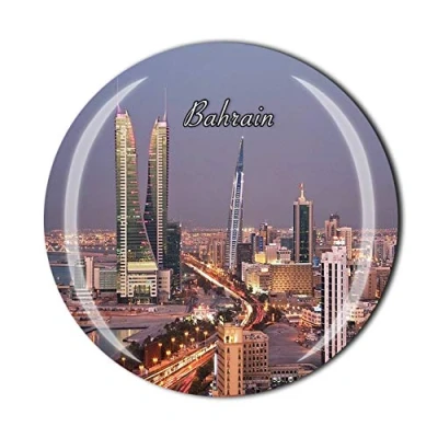 Image of Bahrain 3D Refrigerator Fridge Magnet Crystal Glass Tourist Travel Souvenir Collection Gift Magnetic Sticker Home Kitchen Decoration