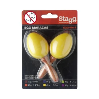 Image of Stagg Egg MA S/YW Plastic Maracas Yellow