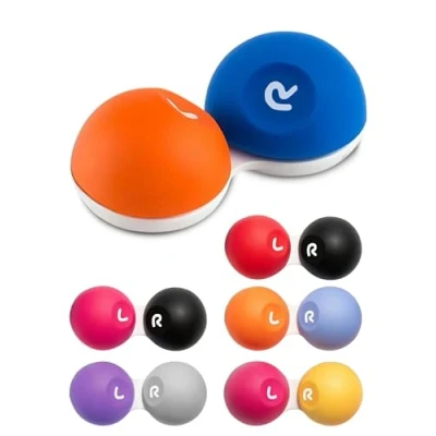 Image of SPORTS WORLD VISION Contact Lens Travel Storage Flat Cases Soft Grip Bulk Buy Box Screw Top Marked R and L 6pcs Per Order