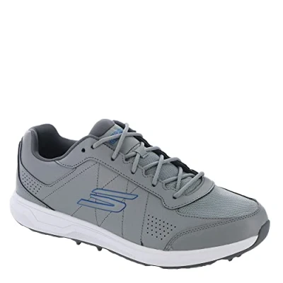 Image of Skechers Men&#039;s Go Prime Relaxed Fit Spikeless Golf Shoe Sneaker, Gray/Blue, 12