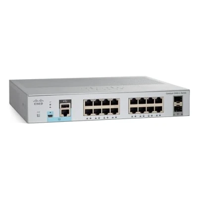 Image of Cisco Catalyst 2960L 16TS LL Managed L2 Gigabit Ethernet (10/100/1000) Grey 1U Network Switch (MANAGED, L2, (10/100/1000), Full BI Directional (Full Duplex), Rack Mounted, 1U)