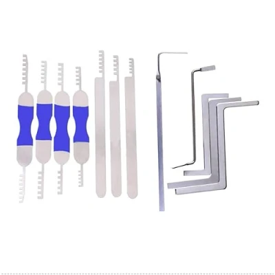 Image of 7pcs Comb Pick Lock Picking Tool with 5pcs Tension Wrench Tools,Locksmith for House