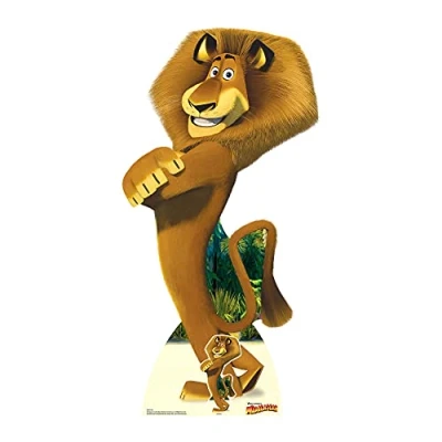 Image of Star Cutouts SC967 Alex Madagascar Cartoon Animated Lion Cut out