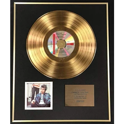 Image of Century Music Awards Bob Dylan Exclusive Limited Edition 24 Carat Gold Disc Highway 61