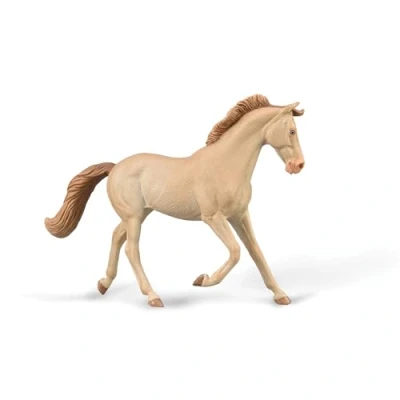 Image of CollectA Thoroughbred Mare (Perlino) Realistic Hand Painted Horse Toy, Animal Figures, Educational Toys, Ideal For Imaginary Play, 3 Years +