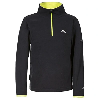 Image of Trespass Boys&#039; Etto At100 Microfleece, Black, Size 5 6 UK