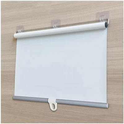 Image of DLLY Blackout Roller Shades, Sunshade Blinds for Windows, Curtains, Windows Roll Up Shades Without Drilling, Sunscreen Thermal Blinds,white 90x125cm/35 * 49in