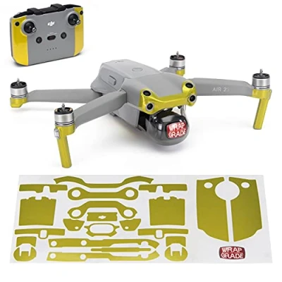 Image of Wrapgrade Skin Compatible with DJI Air 2S Accent Color A (LIMONCINO YELLOW)
