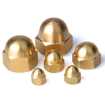 Image of Solid Brass Dome Nuts Acorn Cap M3 M4 M5 M6 M8 (M8)