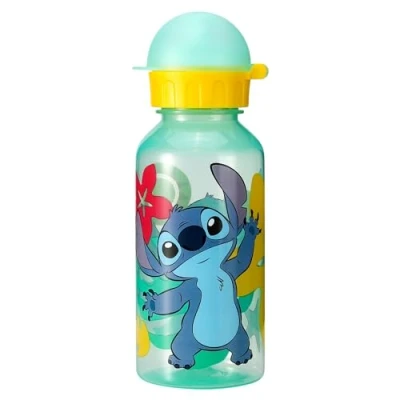 Image of Stitch 370ml Water Bottle for Kids School Nursery Travel Drinks Made of Durable Material Reusable BPA Free
