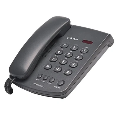 Image of Interquartz 9310B7 Corded Office Phone Black