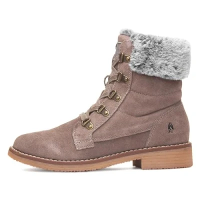 Image of Hush Puppies Women&#039;s Florence Mid Calf Boot, Taupe, 6 UK