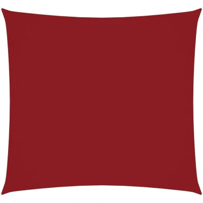 Image of vidaXL Sunshade Sail Oxford Fabric Square 6x6 m Red