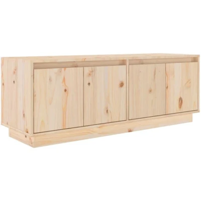 Image of vidaXL TV Cabinet 110x34x40 cm Solid Wood Pine