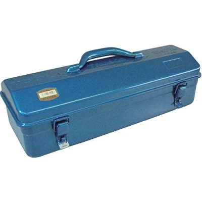 Image of TRUSCO Y 410 B Angle Tool Box, 17.1 x 6.6 6.8 inches (433 168 173.5 mm), Blue