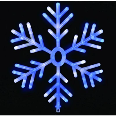 Image of Christmas Concepts® 60cm Light Up Snowflake Decoration Blue/White Colour Changing LED Lights