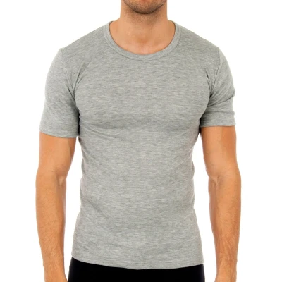 Image of Abanderado Mens Short sleeve fiber t shirt 0806 man Grey Size EU 52 (Mens)