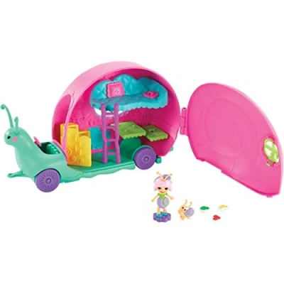 Image of Enchantimals Slow Mo Camper Vehicle Playset with SAXON Snail Doll