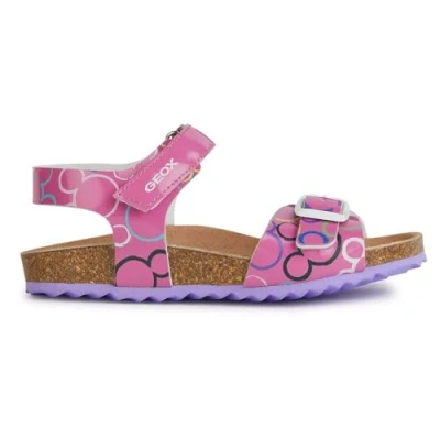 Image of Geox Disney Classic Adriel GIRL Sandals fuchsia/multicoloured for kids, Size: 1.5, Fuchsia/multi coloured Synthetics