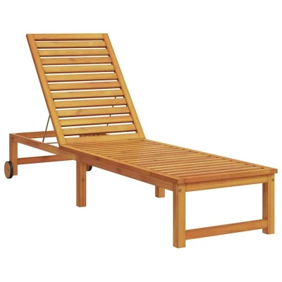 Image of vidaXL Sun Lounger Solid Wood Acacia