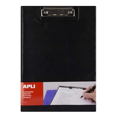 Image of APLI 17204 A4 Black Flap Clipboard