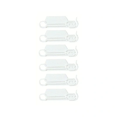 Image of Chef Aid 6 Piece Bag Clippet Set, White colour