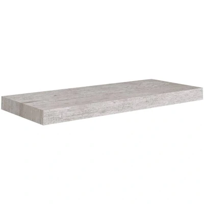 Image of vidaXL Floating Wall Shelf Concrete Grey 60x23.5x3.8 cm MDF