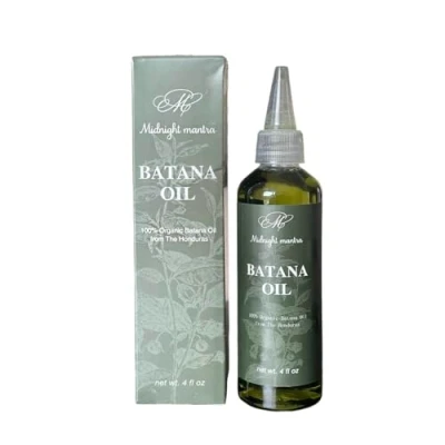 Image of MIDNIGHT MANTRA Organic Raw Batana Oil from Honduras 100% Pure &amp; Natural For Thicker Stronger Hair 4 FL OZ