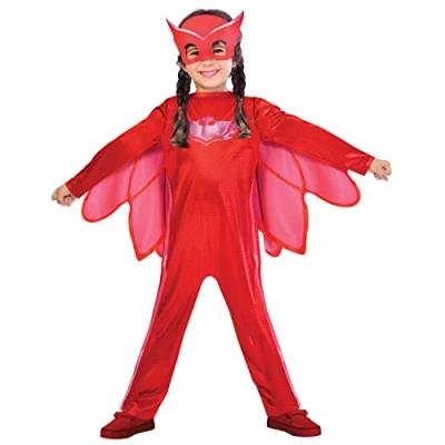 Image of set high (PKT) (9902947) Child Girls Owlette Costume (7 8yr) PJ Masks (VKS1183)