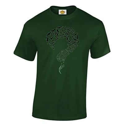 Image of Crown Designs The Riddler Logo Comedy TV Show Inspired for Men &amp; Teenagers T Shirts Tops Dark Green/X Large