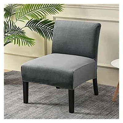 Image of TGETBTTSR Accent Chair Slipcover Cover High Stretch Armless Covers for Living Room Slipcovers Modern Furniture Protector with Elastic Bottom (Color : #1)