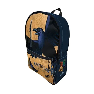 Image of Harry Potter Unisex (Intricate Houses Ravenclaw) Backpack, Navy/Cream