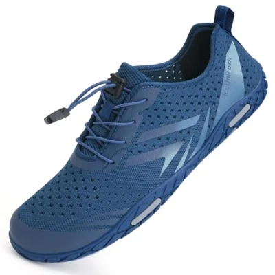Image of Water Shoes Womens Mens Aqua Beach Swim Quick Drying Barefoot for Swimming Pool Boating Surfing Diving Yoga(356Navy,8UK)