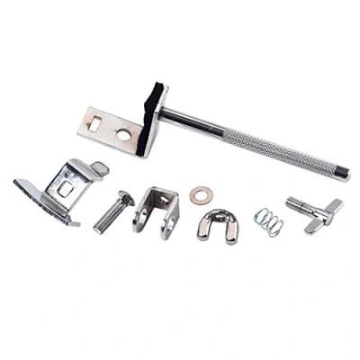 Image of Alnicov Metal Bass Drum Hoop Mounted Cowbell Holder Clamp for Drummer Hardware Adjust a Up or Down