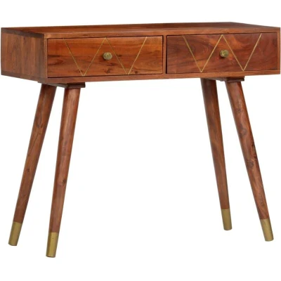 Image of vidaXL Console Table 90x35x76 cm Solid Acacia Wood