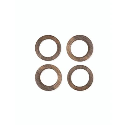 Image of Set of 4 Midford Napkin Holders by Garden Trading Crafted in Mango Wood H2 X Diameter 6.5cm