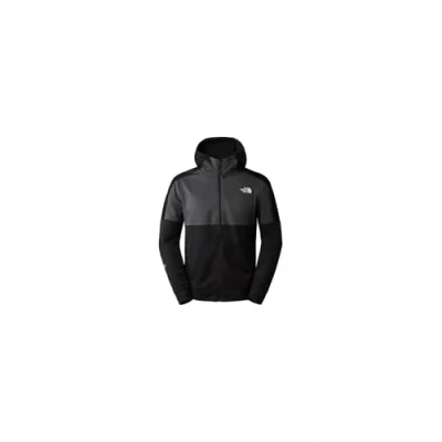 Image of THE NORTH FACE Men&#039;s Full Zip Fleece T Shirt, TNF Black Asphalt Grey, S