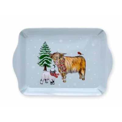 Image of Cooksmart British Designed Christmas Scatter Serving Tray Dinner For Multiple Uses Around The Home Trays Food Or Drinks On Farm