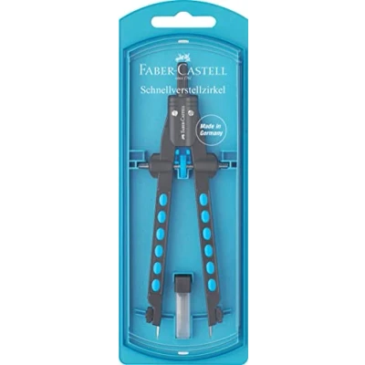 Image of Faber Castell Compass, Pearl Blue, 0