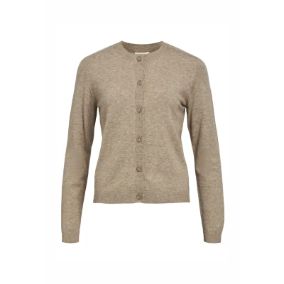 Image of Object Thess NOOS Cardigan, Women&#039;s, Size: XS, Desert taupe